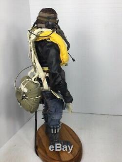 1/6 Dragon German Luftwaffe Me-262 Fighter Pilot Parachute &stand Bbi DID 21 Ww2