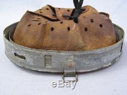 #1 Original German WWII 1940 Dated Zinc Helmet Liner Size 66 Shell 58 Liner
