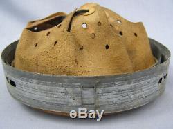 #1 Original German WWII 1943 Dated Zinc Helmet Liner Size 66 Shell 58 Liner