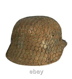 100% Authentic WW2 German Helmet Chicken Wire Full Basket, Salty + Beautiful