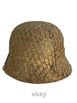 100% Authentic WW2 German Helmet Chicken Wire Full Basket, Salty + Beautiful