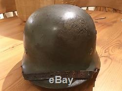 100% Original Double Decal Heer German Helmet