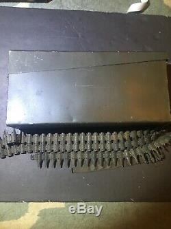 100% Original German WW2 Heer army mg34/43 ammo box with starter tab and links
