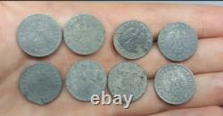 100% Original WW2 German Reich Pffenig coins (1 Pffenig) (8 relic coins)