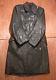 100% Original WW2 German Wehrmacht Officers leather overcoat sz 36 small