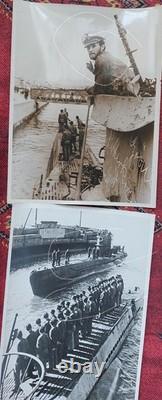 11x WW2 ORIGINAL LARGE GERMAN PRESS PHOTO KRIEGSMARINE U BOOT U BOAT Dönitz