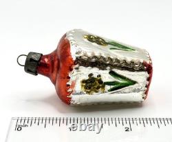 12 Boxed Vintage Pre-WW2 Mercury Glass Christmas Figural Ornaments Bauble German