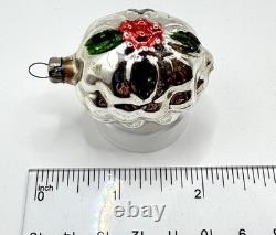 12 Boxed Vintage Pre-WW2 Mercury Glass Christmas Figural Ornaments Bauble German