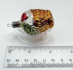 12 Boxed Vintage Pre-WW2 Mercury Glass Christmas Figural Ornaments Bauble German