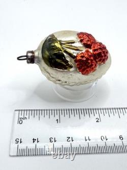 12 Boxed Vintage Pre-WW2 Mercury Glass Christmas Figural Ornaments Bauble German