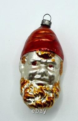 12 Boxed Vintage Pre-WW2 Mercury Glass Christmas Figural Ornaments Bauble German