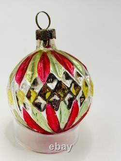 12 Boxed Vintage Pre-WW2 Mercury Glass Christmas Figural Ornaments Bauble German