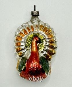 12 Boxed Vintage Pre-WW2 Mercury Glass Christmas Figural Ornaments Bauble German