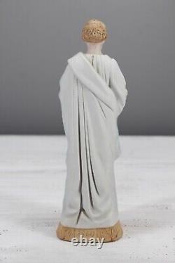 1900s Antique Saint Joseph Figurine, German Bisque Porcelain