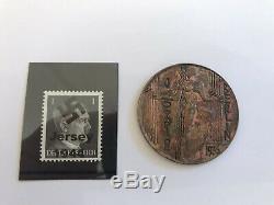 1936 Olympics medal And German Ww2 stamp. Genuine And Original. Rare