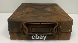 1939! ORIGINAL WW2 GERMAN METAL BOX 8cm Wgr. 34 3x 8cm MINES MORTAR GRANATWERFER