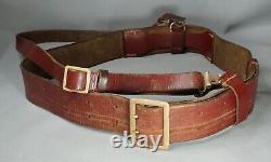 1941 WWII Military German Army Officer's Uniform Leather Belt Cross Strap