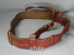 1941 WWII Military German Army Officer's Uniform Leather Belt Cross Strap