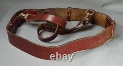 1941 WWII Military German Army Officer's Uniform Leather Belt Cross Strap