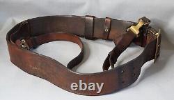 1941 WWII Military German Army Officer's Uniform Leather Belt Cross Strap