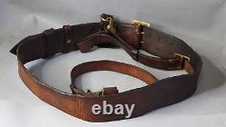 1941 WWII Military German Army Officer's Uniform Leather Belt Cross Strap