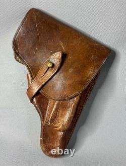 1941 WWII Military German Heer Army Officer's Walther Pistol Leather Holster 8'