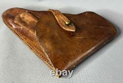 1941 WWII Military German Heer Army Officer's Walther Pistol Leather Holster 8'