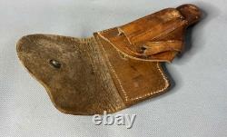 1941 WWII Military German Heer Army Officer's Walther Pistol Leather Holster 8'