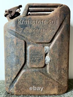 1942 Ww2! Austia, Wien Original Jerrycan Fuel Canister 20l Kraftstoff Germany