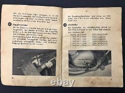 1943 Ww2 German Wehrmacht Military Dkw Motorcycle Instruction Original Kraftrade