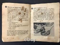 1943 Ww2 German Wehrmacht Military Dkw Motorcycle Instruction Original Kraftrade