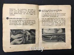 1943 Ww2 German Wehrmacht Military Dkw Motorcycle Instruction Original Kraftrade