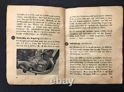 1943 Ww2 German Wehrmacht Military Dkw Motorcycle Instruction Original Kraftrade