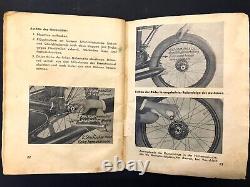 1943 Ww2 German Wehrmacht Military Dkw Motorcycle Instruction Original Kraftrade