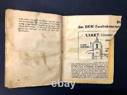 1943 Ww2 German Wehrmacht Military Dkw Motorcycle Instruction Original Kraftrade