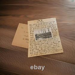 1944 WWII German Feldpost Letter Photo Cemetery Funeral Anti Aircraft Flak RAD