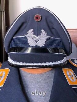 1960's West German Luftwaffe Bundeswehr Matching Officer Tunic & Hat Uniform