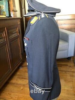 1960's West German Luftwaffe Bundeswehr Matching Officer Tunic & Hat Uniform