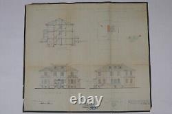 2 German WWII Architecture Building Plan Drawings 1938 Dated WW2 (Bringback)