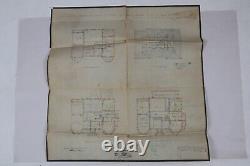 2 German WWII Architecture Building Plan Drawings 1938 Dated WW2 (Bringback)