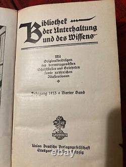 26x Pre WW2 German Volks encyclopedia lexicon books Konwledge & Entertainment