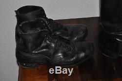 3 Pair German Marching Elite Officer Boots Leather nailed sole 100% Original WW2