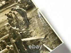 3 x WW2 German Soldiers Labour Pioneers Original Photographs + 1 Book Plate #G3