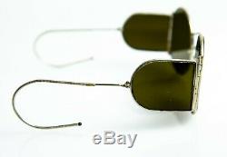 30s New Vintage Steampunk sunglasses side shields WW2 USSR German aviator style