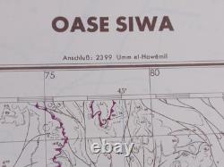 4 x ORIGINAL WW2 GERMAN MAPS (SIWA OASIS etc) LRDG from Oct 1942, 2nd El Alamein