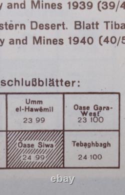 4 x ORIGINAL WW2 GERMAN MAPS (SIWA OASIS etc) LRDG from Oct 1942, 2nd El Alamein