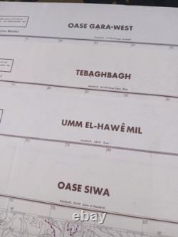 4 x ORIGINAL WW2 GERMAN MAPS (SIWA OASIS etc) LRDG from Oct 1942, 2nd El Alamein 4 x ORIGINAL WW2 GERMAN MAPS (SIWA OASIS etc) LRDG from Oct 1942, 2nd El Alamein
