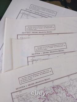 4 x ORIGINAL WW2 GERMAN MAPS (SIWA OASIS etc) LRDG from Oct 1942, 2nd El Alamein