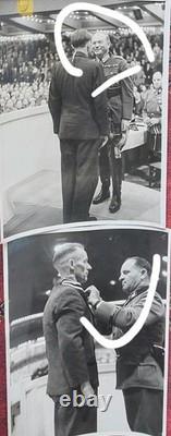 6 Ww2 Original German Large Press Photo Sepp Dietrich, Guderian, Speer, Goebbels