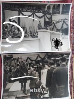 6 Ww2 Original German Large Press Photo Sepp Dietrich, Guderian, Speer, Goebbels
